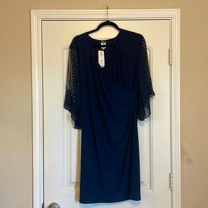 🆕 JBS Navy Blue Cold Shoulder Dress 💕